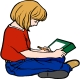 Picture of a Girl writing